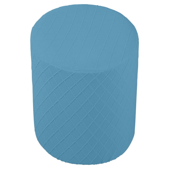 Stretch Ottoman Cover, Round Thick Polyester Ottoman Slipcovers for Living Room Foot Stool Stretch Cover to .66-12.99inch Diameter