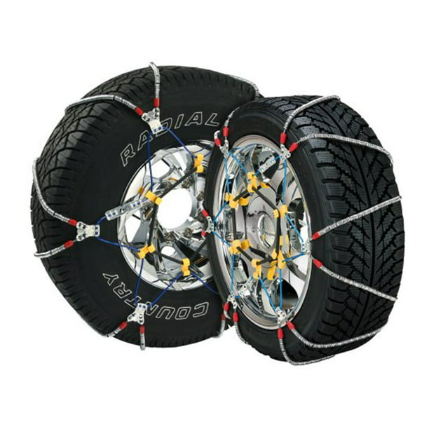Super Z 6 Compact Cable Tire Snow Chain Set for Cars, Trucks, and SUVs,SZ429 - best snow chains for tires