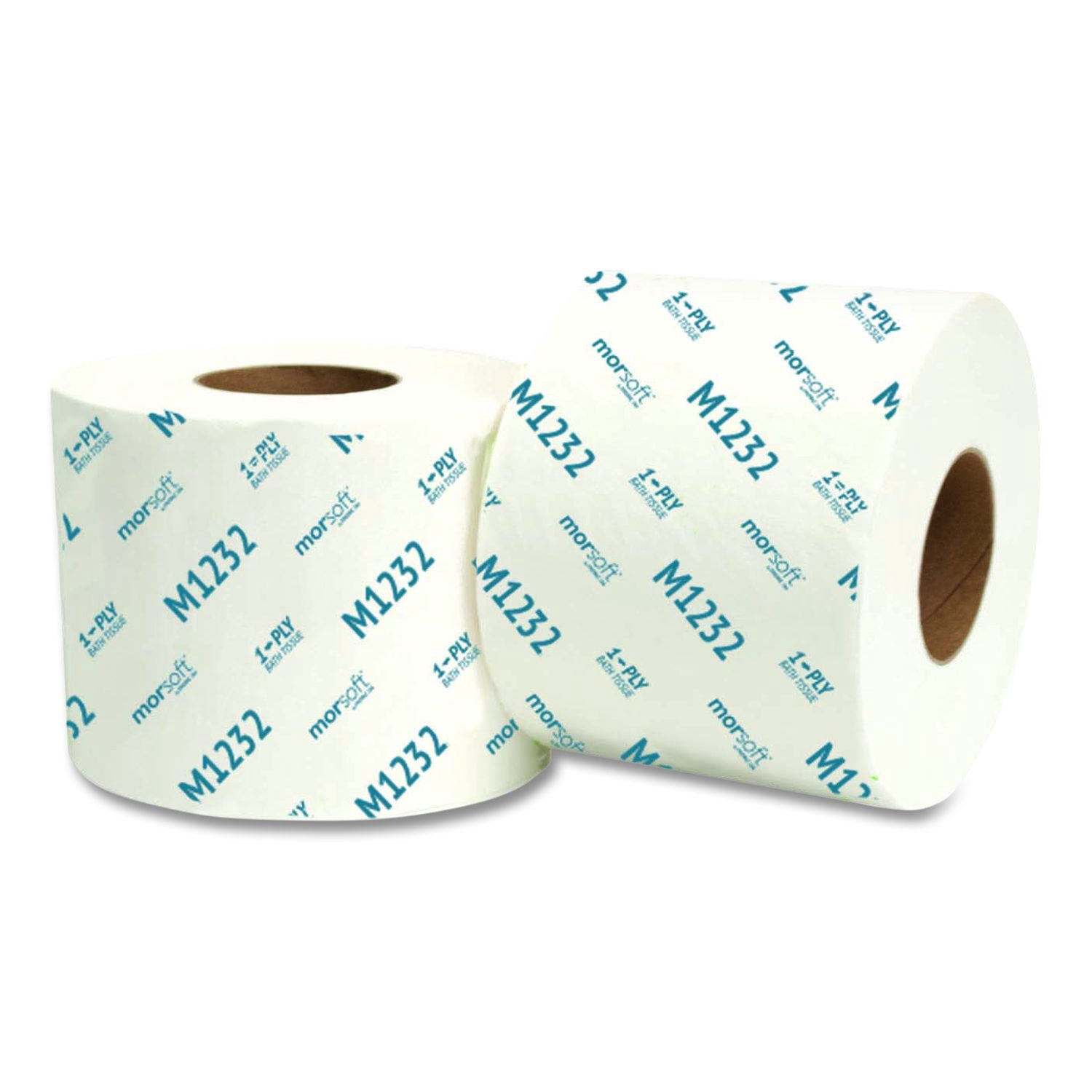 Morcon Tissue Morsoft Controlled Bath Tissue, Septic Safe, 1-Ply, White, 1,200 Sheets/Roll, 48 Rolls/Carton