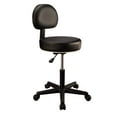 thumbnail image 1 of Master Massage Dossier Roulant Tabouret Rond avec Dossier Pivotant Hauteur Réglable Noir, 1 of 4