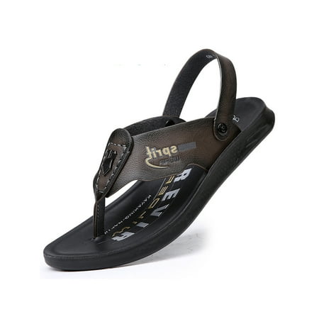 

Ritualay Mens Flat Sandal Adjustable Ankle Strap Flip Flops Summer Thong Sandals Lightweight Non-Slip Beach Shoes Indoor&Outdoor Pool Open Toe Gray 8
