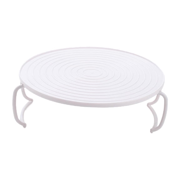 Round Steaming Rack Accessory Durable Microwave Oven Shelf with Handles Layered Stand PP Household Bracket Multifunction