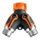 thumbnail image 1 of Conector 'Y' 3/4' metálico con recubrimiento para manguera Truper, 1 of 1
