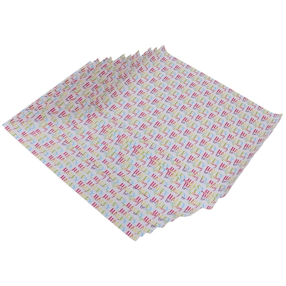 Mobutofu 10Pcs Festival Wrapping Paper Sheets with Charming Designs for Party