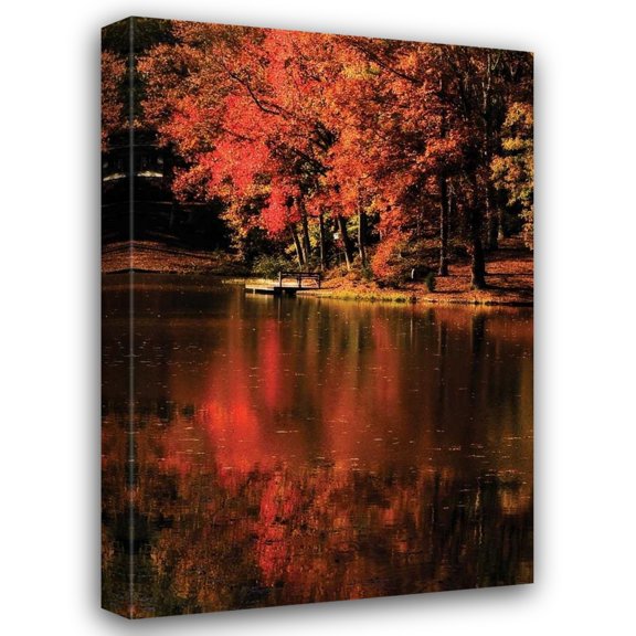 Alan Hausenflock 17x24 Gallery Wrapped Canvas Wall Art Titled - Red Reflections