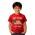 thumbnail image 5 of RMGVDSD Fashion Boys T Shirts American Flag Graphic Tees Kids 4th Of July T-Shirt 250th Anniversary Usa Patriotic Independence Day Tee Tops 10-11 Years, 5 of 5