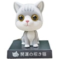 thumbnail image 1 of Gato sacudiendo la cabeza Muñeca Soporte para teléfono móvil Interior del coche-Gris--Gato flocado Gris oso de fresa Electrónica, 1 of 1
