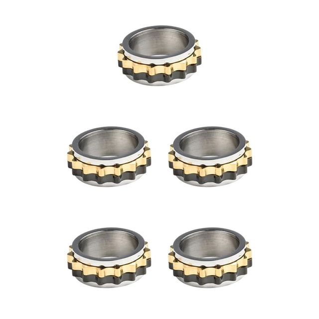Sonducket Anillo de hombre Anillos personalizados de moda Accesorios de joyería de dedo multifunción Navidad Cumpleaños Color primario 6 # Type2 NO2