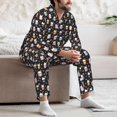 thumbnail image 6 of KLL Snowflake Cream Hot Cocoa Sleepwear Mens Flannel Pajamas,Long Cotton Pj Set, 6 of 7