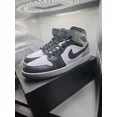 thumbnail image 1 of N I-K-E A i r-Jor-dan 1 Mid Shoes White Black Smoke Gray DQ8426-101 Men's Sizes NEW 11, 1 of 6