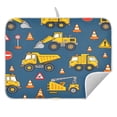 thumbnail image 3 of Yellow Truck Tractor Pattern Drying Dish Mat Quick Drying Absorbent Soft Durable for Kitchen 18" x 24", 3 of 10