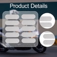 thumbnail image 4 of S SERENABLE 10 Pieces Reflective Stickers Reflective Tape Easy to Install Multifunctional Decals Warning Sticker for Vehicles Helmet Bike Silver, 4 of 9