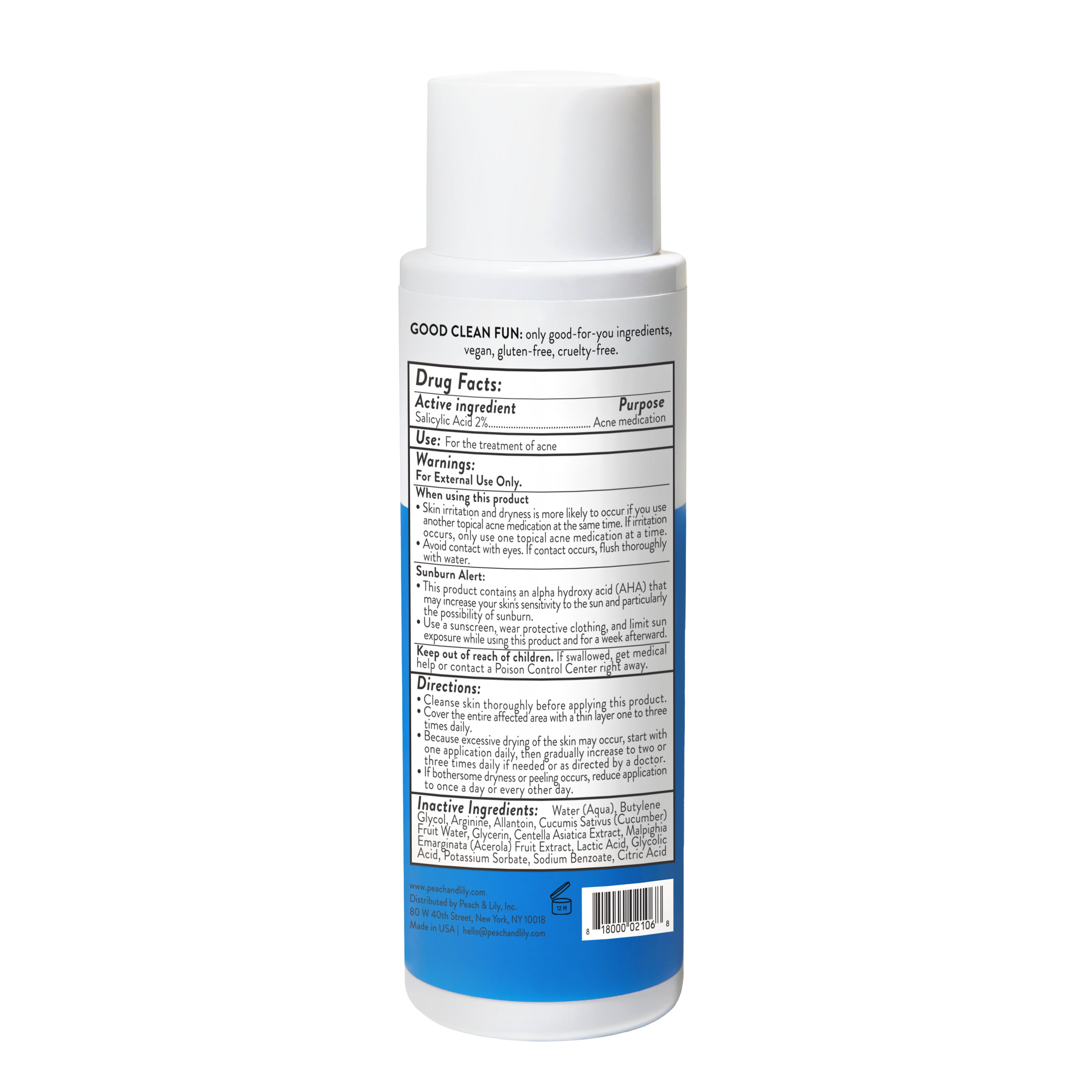 Peach Slices Acne Exfoliating Toner, 4.05 fl oz
