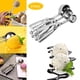 thumbnail image 1 of Apmemiss Clearance Ice Cream Scoop, 3Pcs Cookie Scoop Set, Stainless Steel Ice Cream Scooper with Trigger Release, Large/Medium/Small Cookie Scooper for Baking, Cookie Scoops for Baking Set of 3, 1 of 9