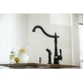 thumbnail image 5 of Oakmont Single-Handle Standard Kitchen Faucet with Side Sprayer in Oil Rubbed Bronze, 5 of 21