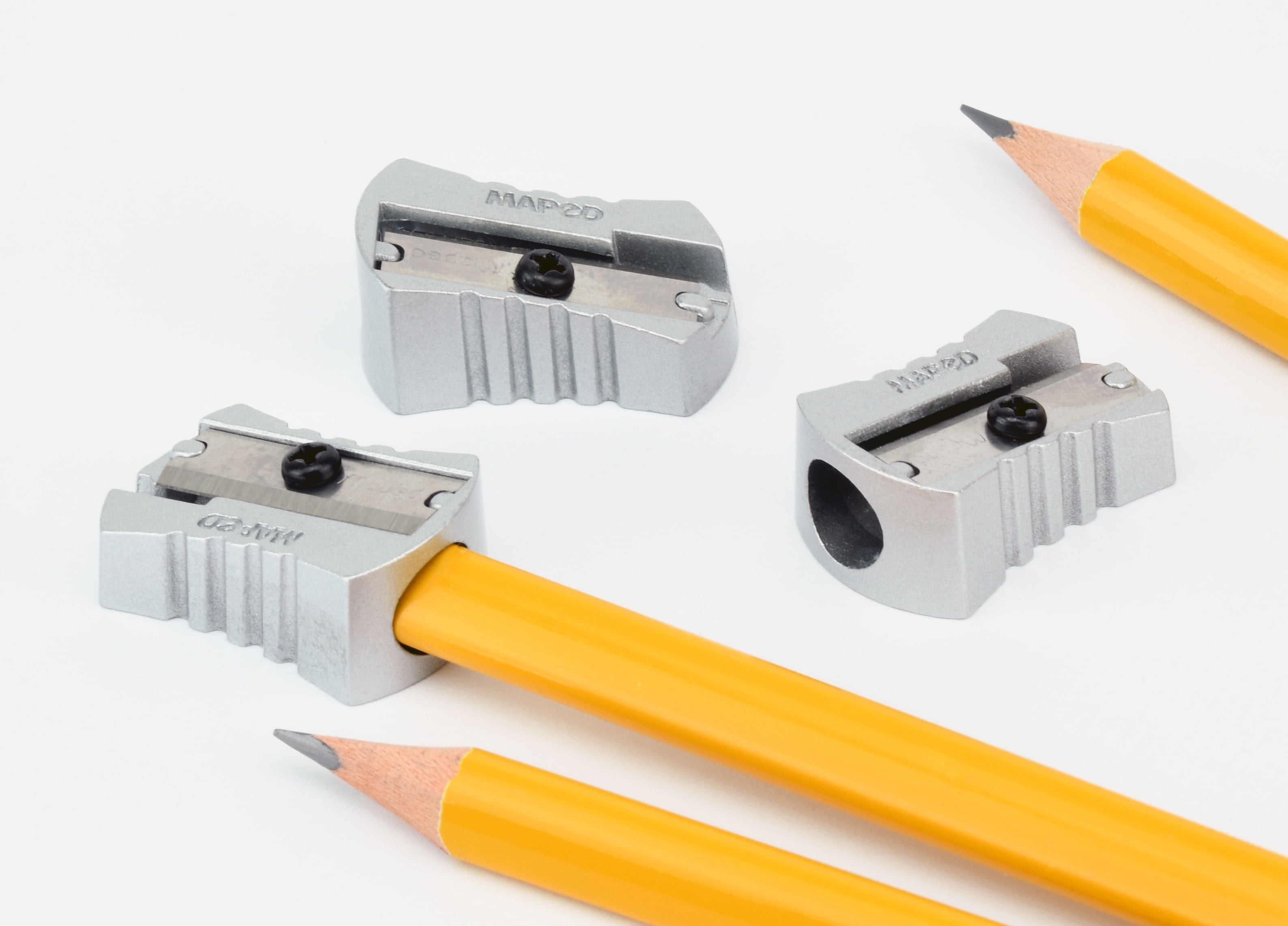 Maped Classic All-Metal 1 Hole Graphite & Colored Pencil Sharpeners - 20 Pack