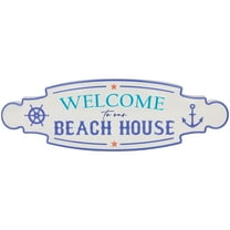 Northlight Welcome To Our Beach House Metal Wall Sign - 25.25"