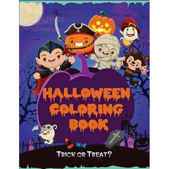 Kids Coloring Books Halloween Coloring Book, (Paperback)