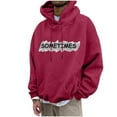 thumbnail image 2 of Men's Big and Tall Graphic Hoodie with Printed Design for Casual Round Neck Style, 2 of 8