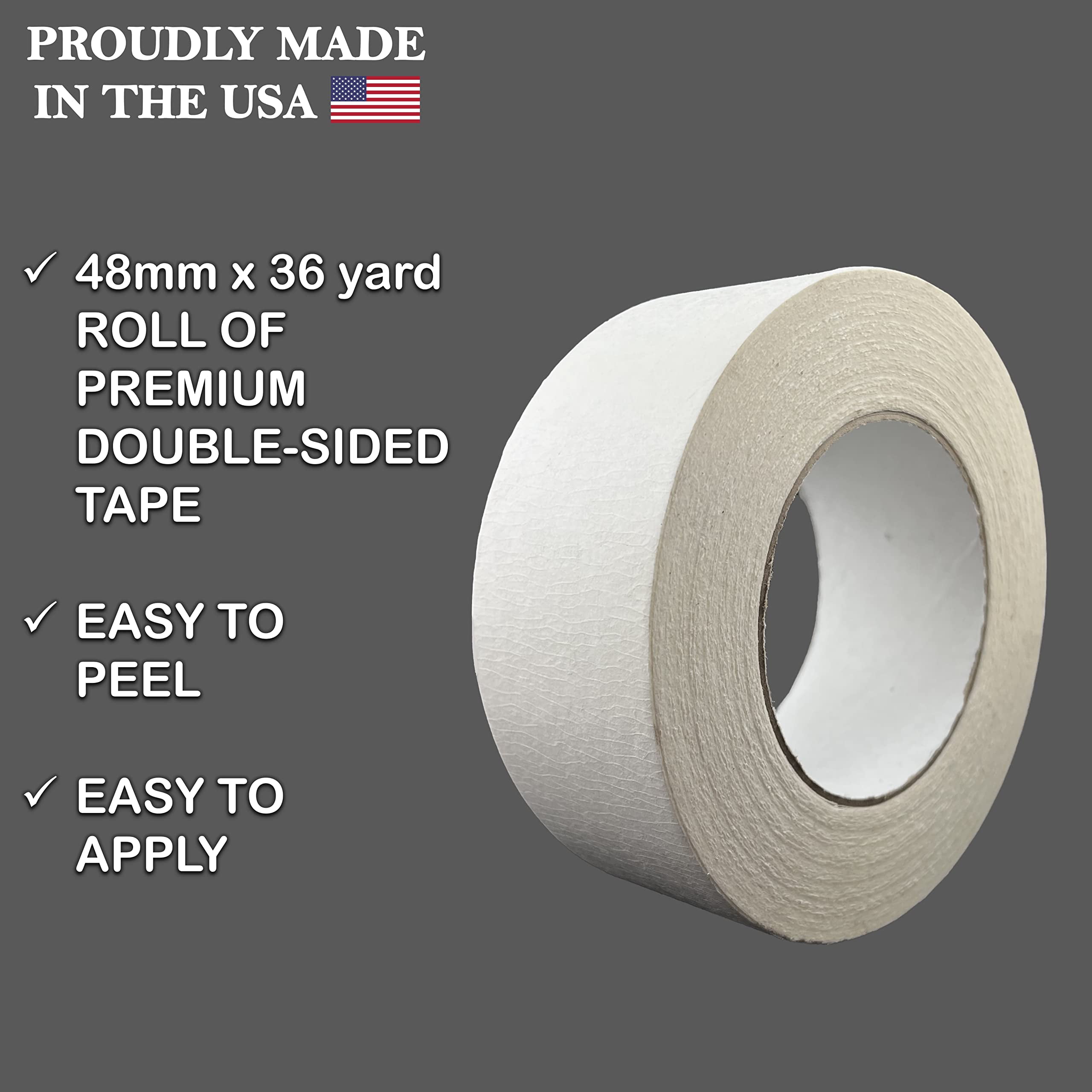 Brampton Golf Grip Tape Roll, Premium Solvent-Activated Double Sided Adhesive for Golf Club Regripping, 48mm x 36 Yards