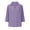 Purple, variant on Lapel Down V Neck Cotton Linen Blouses for Women Dressy Casual Tops Summer 3/22 Sleeve Shirts Fashion Clothes Leisure Gray S