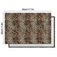 thumbnail image 5 of Brown and Black Leopard Print Summer Placemats Table Placemats Set Of 6-Linen Kitchen Washable Placemats Table Mats 11.8"x17.7"Non-Slip Heat Resistant, 5 of 5