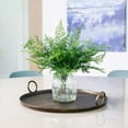 thumbnail image 6 of Nearly Natural Forest Fern Artificial Floral Arrangement with Vase - 17" - Green and Clear, 6 of 7