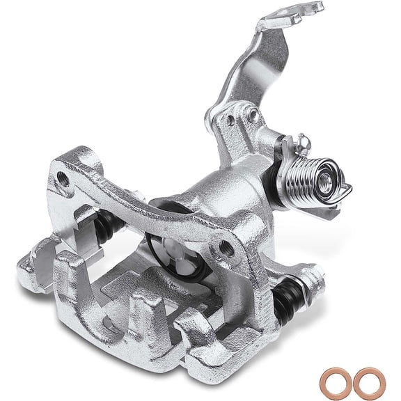 A-Premium Disc Brake Caliper Assembly with Bracket Compatible with Select Infiniti and Nissan Models - G20 1999-2001, Sentra 2000-2001, L4 2.0L - Rear Left Driver Side