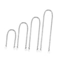 thumbnail image 4 of Corturas de la cadena de bolsas 4x embrague de reemplazo desmontable para bolso de bolso de bolsas de playa bolsas de bolso Plata, 4 of 9