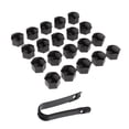 thumbnail image 4 of Almencla 3-4pack 20 Pièces Roue de Camion de Voiture Moyeu Vis 17mm Noir de Protection 4 Pièces, 4 of 8