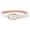 White, variant on CTM Arrow Frame Buckle Dress Belt (Women)