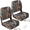 Camo, variant on 2 Pack Folding Boat Seats Low Back,Folding Fishing Boat Seat Stainless Steel Screws Included,Waterproof Captain Boat Seat for Sightseeing Boat,Speedboat