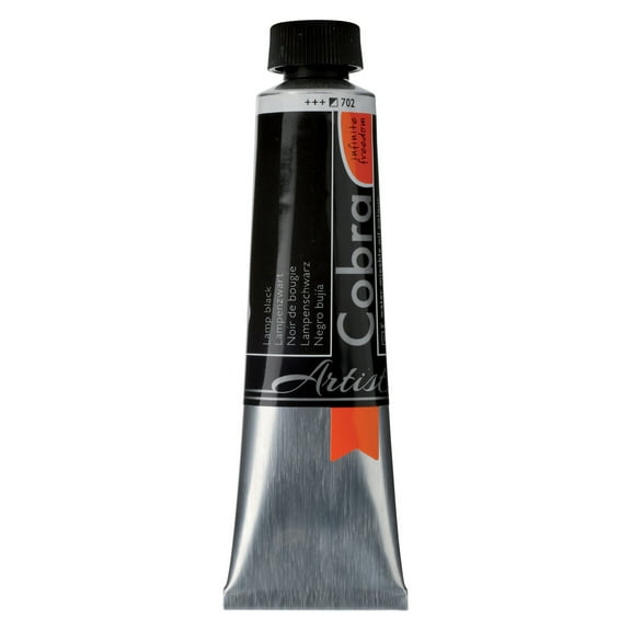 Cobra Water Mixable Oil Colour 40ml, Lamp Black