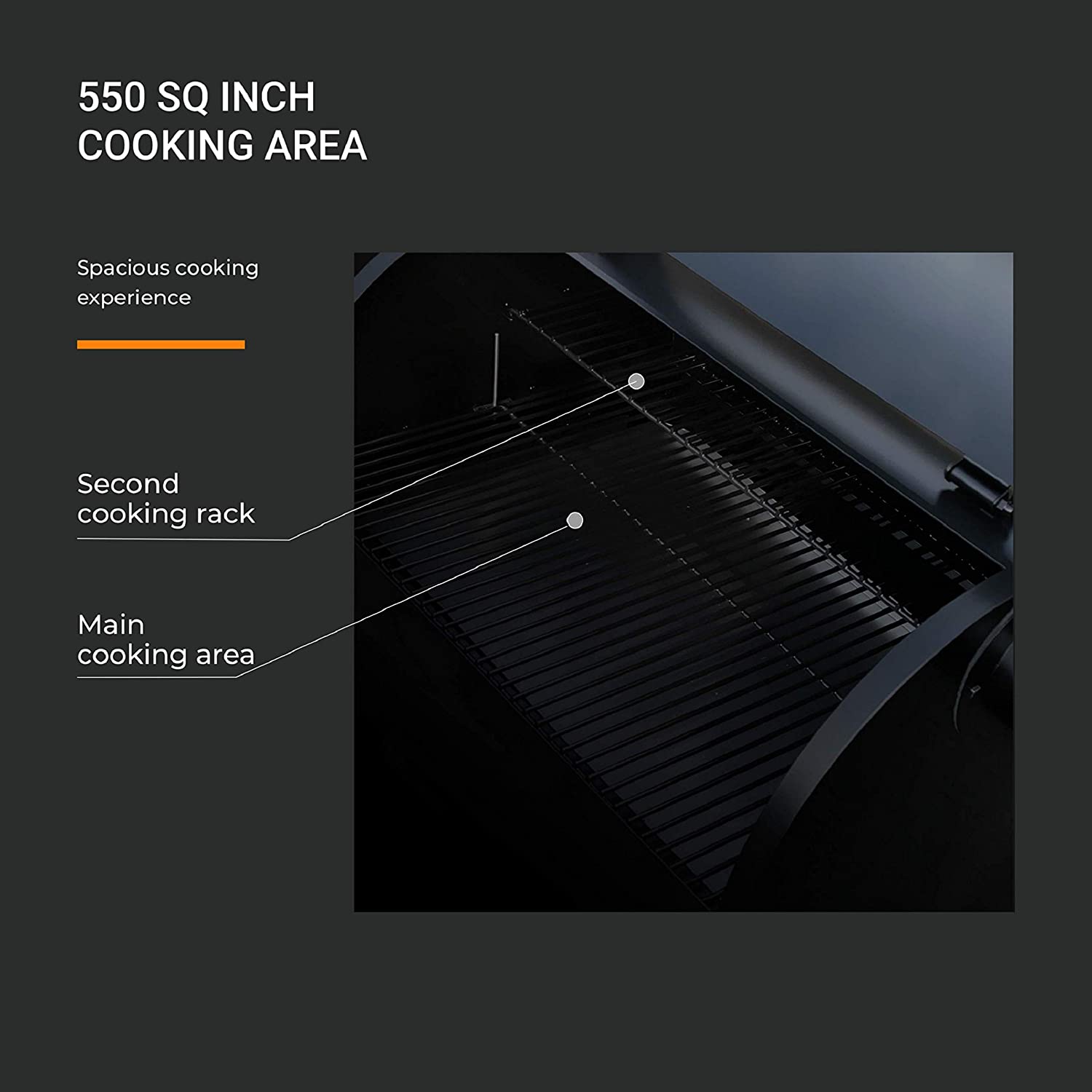 Z GRILLS ZPG 550B 2020 Upgrade Wood Pellet Grill Smoker 8 in 1 BBQ Grill Auto Temperature Control 550 sq 538sq in Black - image 5 of 10
