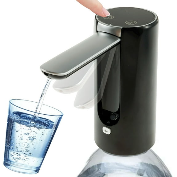 NewSoul Water Bottle Dispenser Universal Water Bottle Pump for 2-5 Gallon Jug Electric Water Dispenser Pump 1200mAh Rechargeable Drinking Water Pump Auto Water Bottle Dispenser for Home