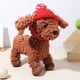 thumbnail image 5 of Gorro rojo navideño para mascotas, tejido de lana cálida con forma de Papá Noel y agujeros para las orejas, para gatos, perros y cachorros., 5 of 8