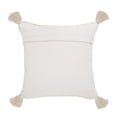 thumbnail image 6 of Laddha Home Designs Handcrafted Braided Striped Throw Pillow Cover - 20" - Beige and Brown, 6 of 9