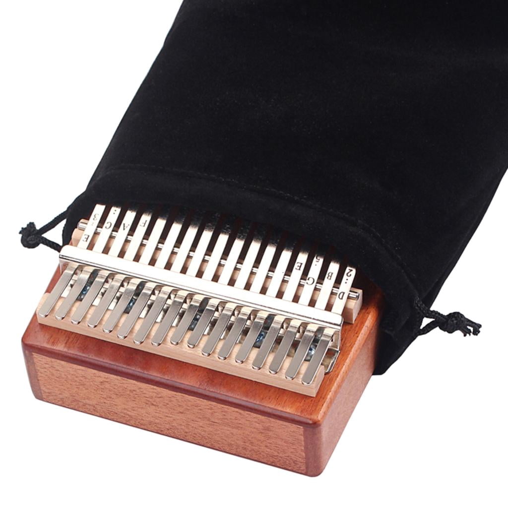 Yihuala Kalimba 17 Keys Thumb Piano with Study Instruction & Hammer Wood Finger Piano for Beginners Professional