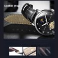thumbnail image 3 of TEVISE T612 Reloj mecánico automático para hombres de negocios Pantalla de fase lunar Moda Casual Manecillas luminosas Correa de cuero Reloj de pulsera masculino resistente al agua, 3 of 8