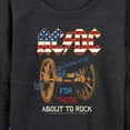 thumbnail image 3 of ACDC - For Those About To Rock - Women's Lightweight French Terry Long Sleeve Shirt, 3 of 5