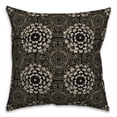thumbnail image 2 of Creative Products Tan and Black Pattern Medallions 20x20 Indoor / Outdoor Pillow, 2 of 2