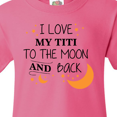 thumbnail image 4 of Inktastic I Love My Titi To The Moon and Back Youth T-Shirt, 4 of 5