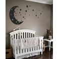 thumbnail image 4 of Moon and Stars Night Sky Vinyl Wall Art Decal Sticker Design for Nursery Room DIY Mural Decoration, 4 of 4