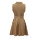 thumbnail image 3 of Txlixc Vestido de Mujer, Color sólido Sin Mangas Cuello Doblado Abotonado Delgado en Forma de A, Vestido Suelto con cinturón para la Playa, Vacaciones Txlixc  Estilo de ocio, 3 of 9