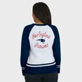 thumbnail image 2 of Women's WEAR by Erin Andrews White/Navy New England Patriots Colorblock Raglan Sweater, 2 of 4