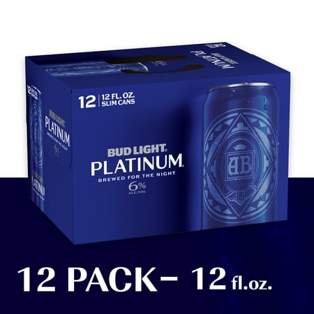 Bud Light Platinum Beer 12 Pack Beer 12 Fl Oz Cans Walmart Com