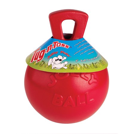 UPC: 0788169040814 | Jolly Pets Mini Tug n Toss Ball Dog Toy  4   Red