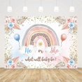 thumbnail image 2 of 7x5ftRainbow Gender Reveal Backdrop Bohemian Theme Baby Shower Party Decorations, 2 of 5