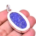 thumbnail image 2 of Natural Lapis Lazuli -Afghanistan Designer Handmade 925 Sterling Silver Pendant 1.95", Blue Lapis Lazuli Pendant P_8060_321_39, 2 of 2
