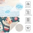 thumbnail image 4 of Toilet Rug U-Shaped Bathroom Rugs Non-Slip Soft Plush Machine Washable Contour Bath Mat Winter Mittens and Snow 24x20, 4 of 9
